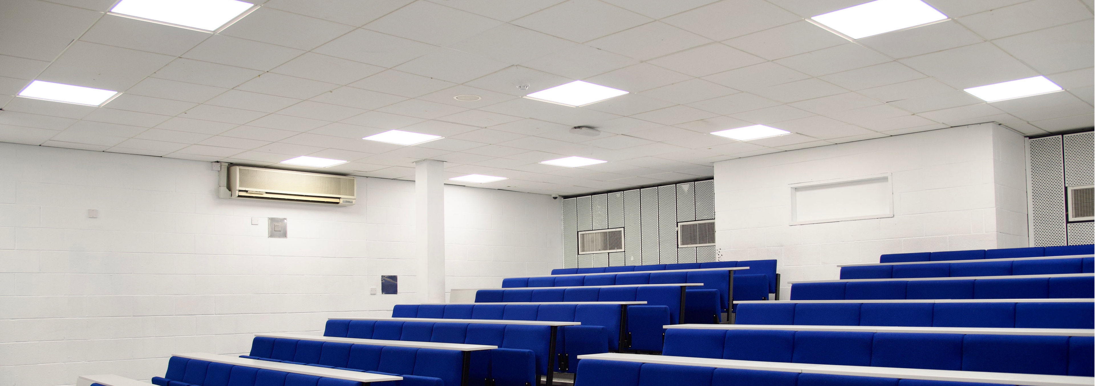 LED Panels in a lecture room
