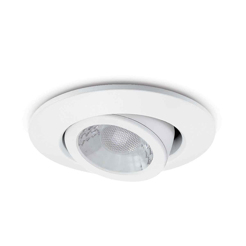 Product image for V50 Tilt Fire-rated LED downlight 6W 700lm IP20 WH